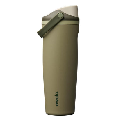 Owala FreeSip Sway Botella de Agua con Popote, Acero Inoxidable - 40 onzas - Fuera de la carretera