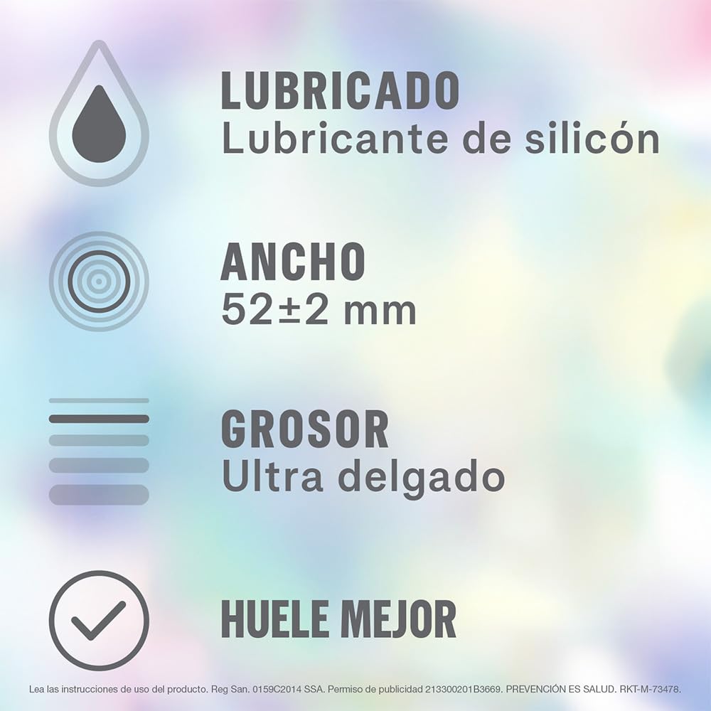 Sico Invisible Ultra Sense Condones de hule látex natural cartera con 9 piezas
