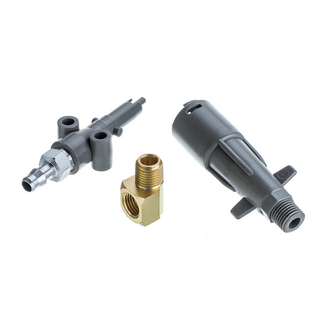 Attwood 8899LP6 Mercury - Conector de combustible para barco, latón plateado, se adapta a manguera de 3/8 pulgadas