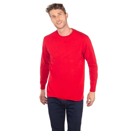 Optima Playera Cuello Redondo Manga Larga para Hombre
