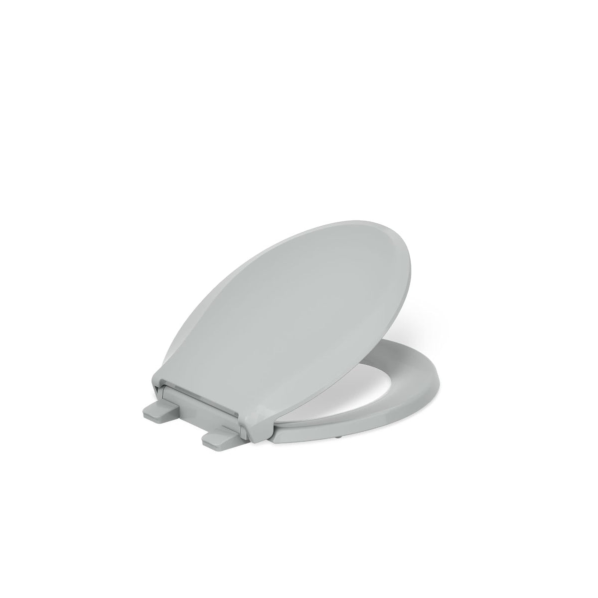 Kohler Cachet ReadyLatch Asiento de Inodoro de Cierre Suave - Pestillo listo - Round - Gris (Ice Gray)