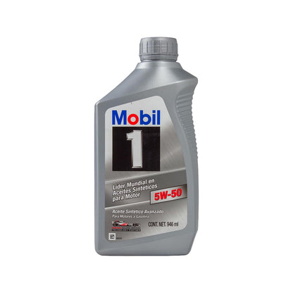 Lubricante Aceite Mobil 1 (Sintetico) 5W50 1L 946Ml Sintetico 5W50 Litro Mobil 5W50
