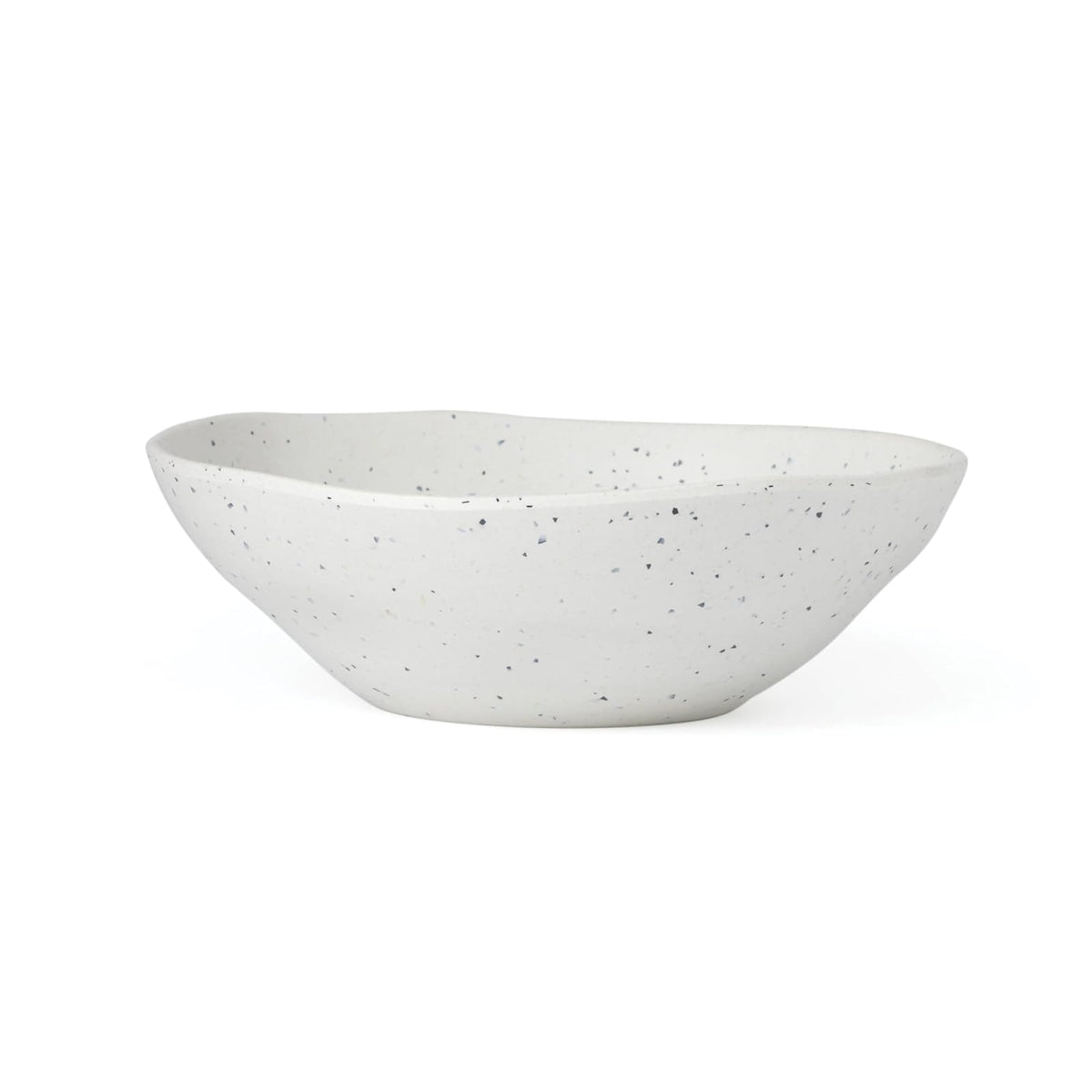 Oneida 895951 Terrazzo Melamina Cream - Juego de vajilla de 12 piezas, material ligero de melamina