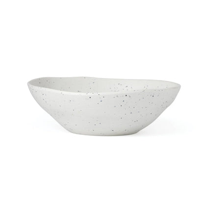 Oneida 895951 Terrazzo Melamina Cream - Juego de vajilla de 12 piezas, material ligero de melamina
