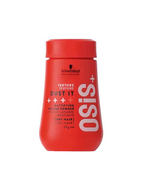 Schwarzkopf Professional OSIS - Dust It Polvo Matificante 10 g, Fijación Fuerte, para Cabello Seco, Agarre Instantáneo, Volumen Increíble, Elevación de Raíces, Acabado Mate, Sujeción Intensa, Efecto Natural, Fácil de Aplicar
