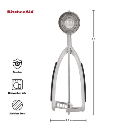 KitchenAid - Cuchara para masa de galletas, Negro, 8.27-Inch, 1