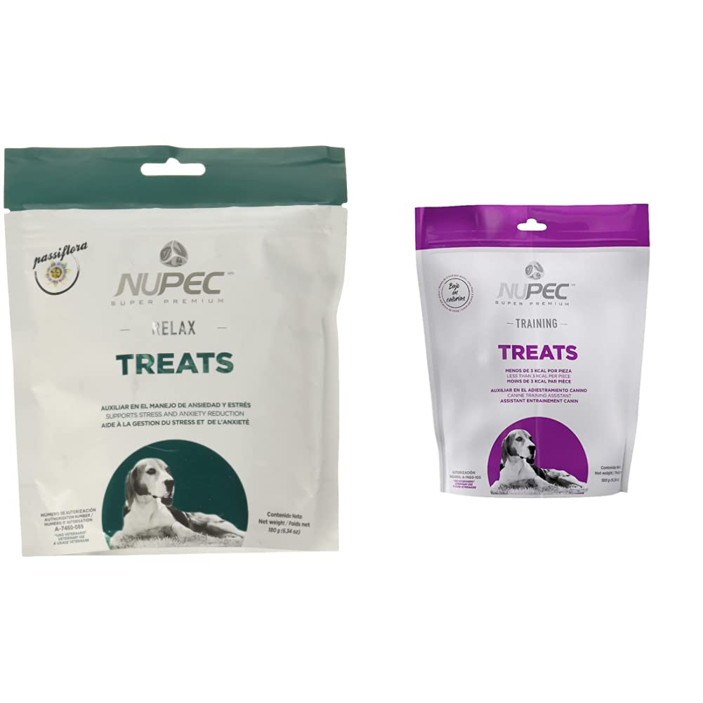 Nupec PENU7138 - AAAAAA Premio para Perros Relax, 180 Gr (El empaque Puede Variar) + Treat Funcional para Perro Training, 0.180 kg, 1 Pack