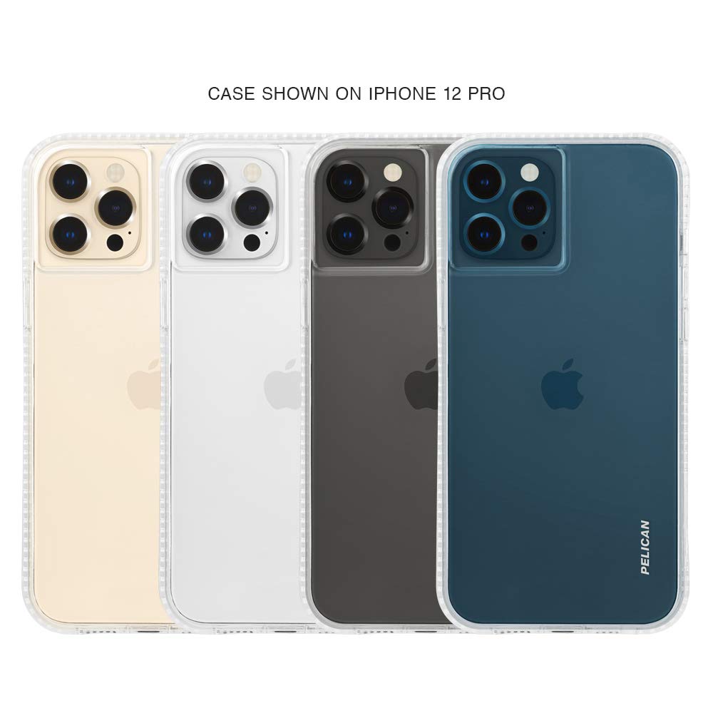 Pelican - Ranger Series - Case for Iphone 12 and Iphone 12 Pro (5G) - 15 Ft Drop Protection - 6.1 Inch - Clear