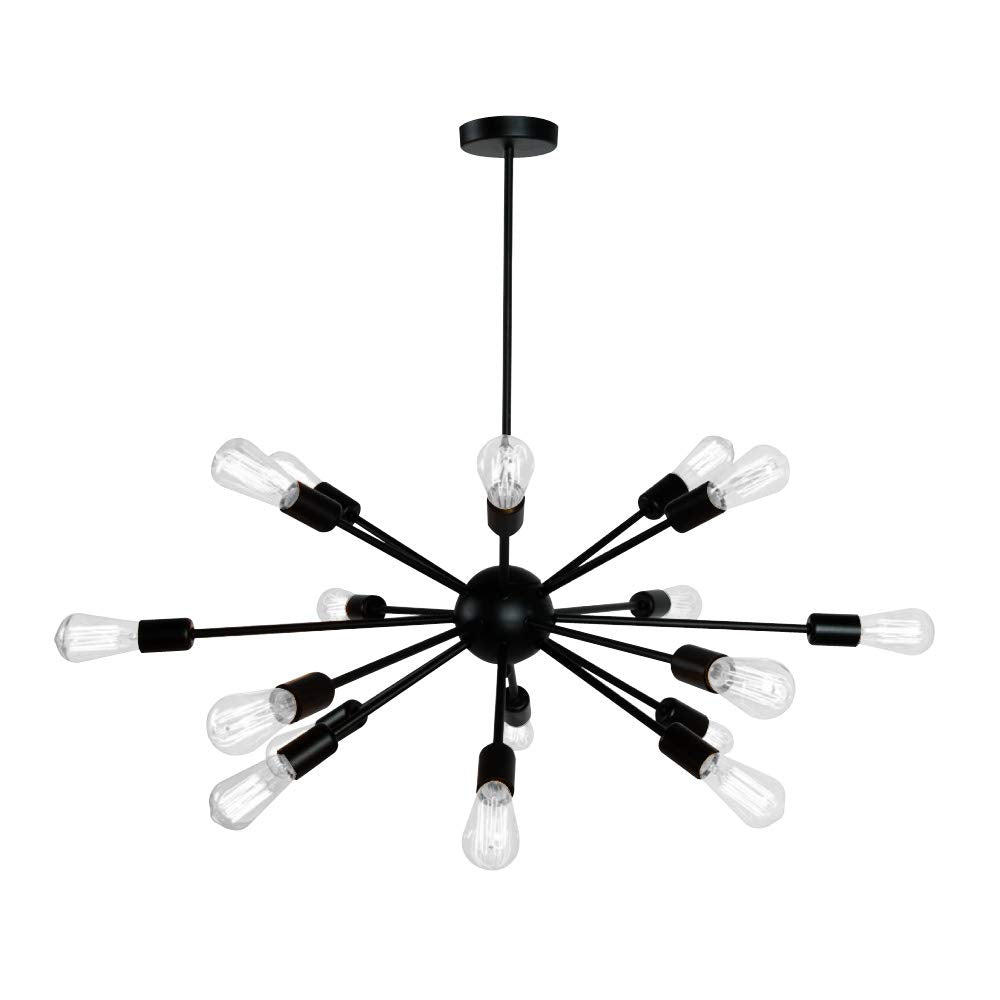Tecnolite Lámpara Colgante de Metal 1.35 m de Altura, Potencia Máx. 1,080 W, 18 Bases E27, No incluye focos