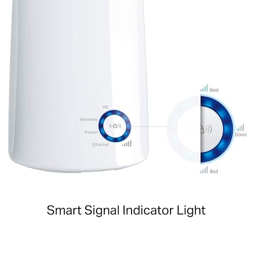 TP-Link TL-WA850RE Repetidor de WiFi Extensor de Cobertura Inalámbrico Universal, 300Mbps, Enchufe de Pared, Tipo Plug and Play, Puerto Ethernet, Luz Indicadora de Señal Inteligente