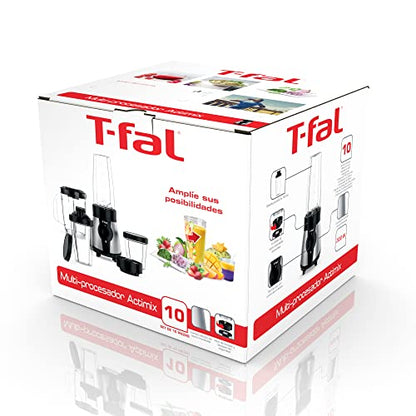 T-fal Mini Procesador de Alimentos/Licuadora Actimix, obtén resultados saludables y nutritivos todo el tiempo por sus múltiples funciones, simplificado a un botón, capacidad de 750 ml BL1BKDMX
