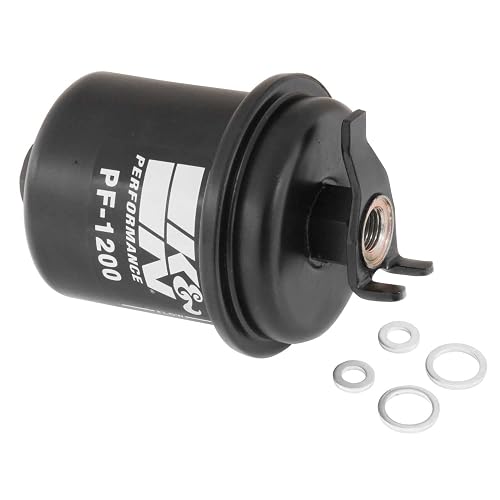 K&N Filtro de Combustible Premium PF-1200 | Alto rendimiento, protección de motor premium, compatible con Honda/Acura 1988-2004