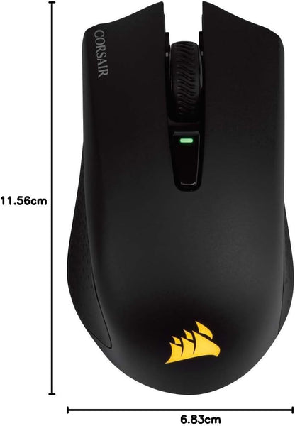 Corsair Harpoon Wireless RGB Ratón Ligero para Juegos FPS/MOBA - 10.000 PPP - 6 Botones Programables - Bluetooth de Baja Latencia - Compatible con iCUE - PC, Mac, PS5, PS4, Xbox - Negro