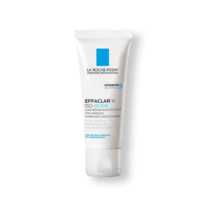 La Roche-Posay Effaclar H Iso-Biome Crema Hidratante Anti-Imperfecciones Calmante Reparadora para Piel Grasa con Imperfecciones y Fragilizada, Rápida Absorción, Sin Sensación Grasosa, 40 ml