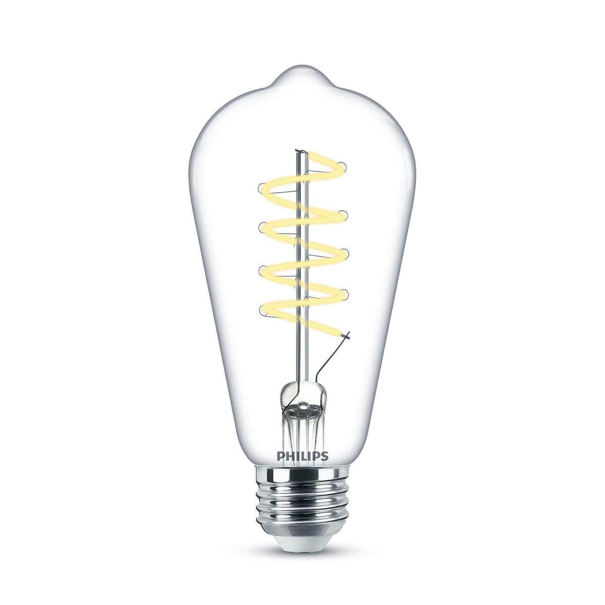 Philips LED Foco Vintage Espiral - diseño de cristal luz fría ST19