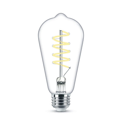 Philips LED Foco Vintage Espiral - diseño de cristal luz fría ST19