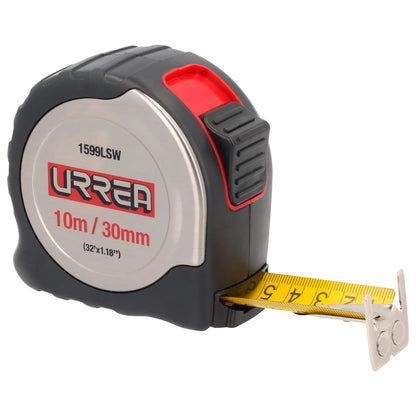 Urrea 1595LSW Flexómetro de Acero Inoxidable, 5 m x 30 mm - 10 m