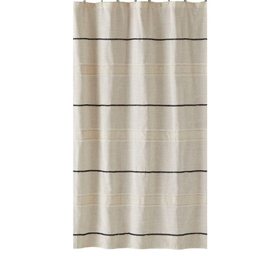 SKL Home by Saturday Knight Ltd. Frayser Cortina de Ducha, Lino 70 x 72 Pulgadas