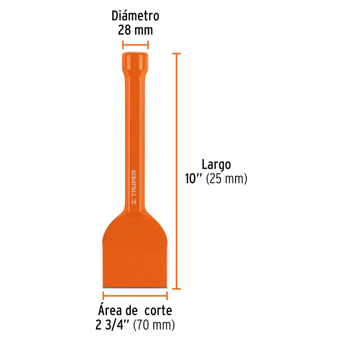 Truper CL-2-3/4X10, Cincel ladrillero, 2-3/4 X 10"