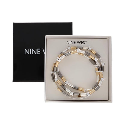 Nine West Box Pulsera Color Tritono para Mujer