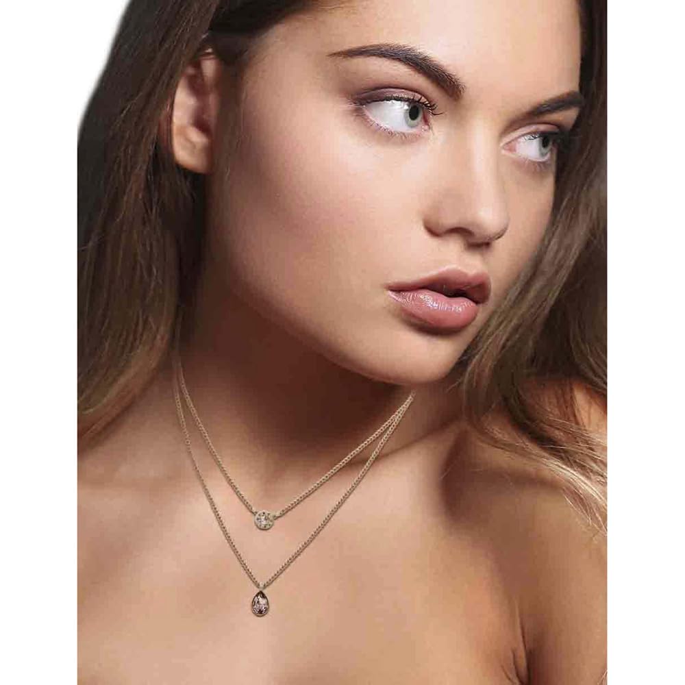 DKNY Collar Oro Rosa Niveles | Mediano, Mujer