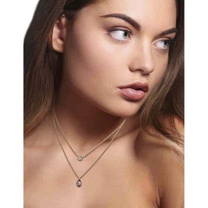 DKNY Collar Oro Rosa Niveles | Mediano, Mujer