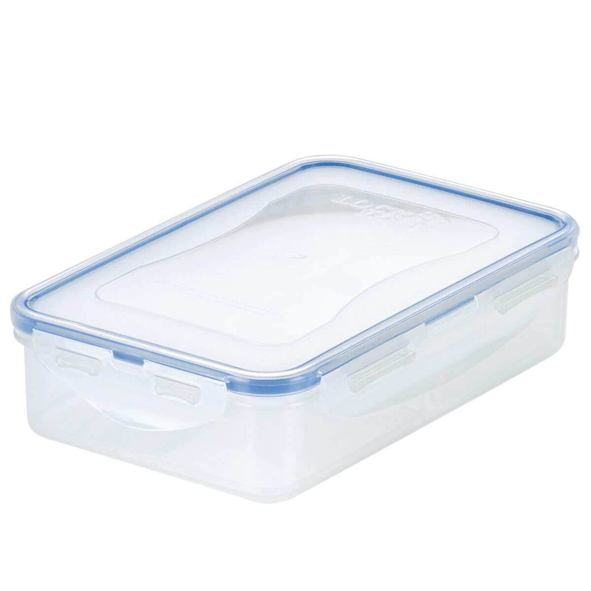 Lock & Lock Contenedor cuadrado hermético para el almacenamiento de alimentos, Transparente, 8.1 x 5.3 x 2" With Divider, 1