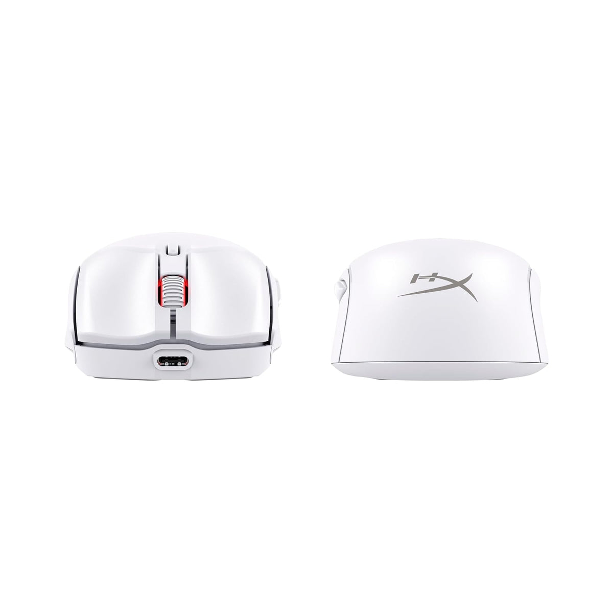 HyperX Mouse Pulsefire Haste 2 Mini - Inalámbrico para Juegos/Gaming, Bluetooth, 2.4GHz, Conectividad Inalámbrica Dual, Compacto y Ligero, Blanco (7D389AA)