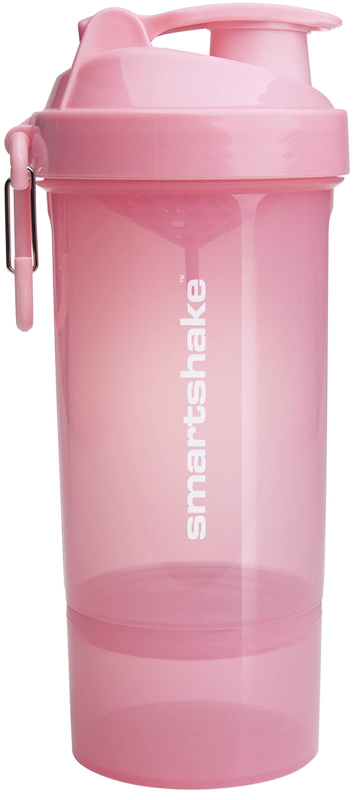 SmartShake Original2GO ONE Botella Mezcladora de Proteínas 800 ml - Rosa Pastel