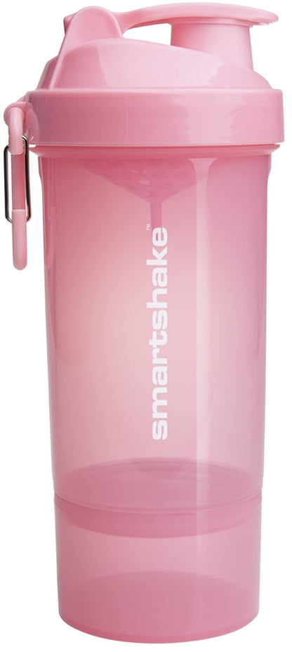 SmartShake Original2GO ONE Botella Mezcladora de Proteínas 800 ml - Rosa Pastel
