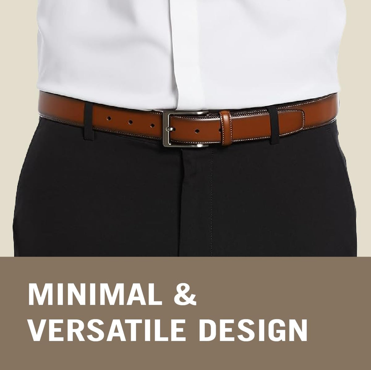 Perry Ellis Portfolio Amigo Cinturón de vestir para hombre Cinturón para Hombre