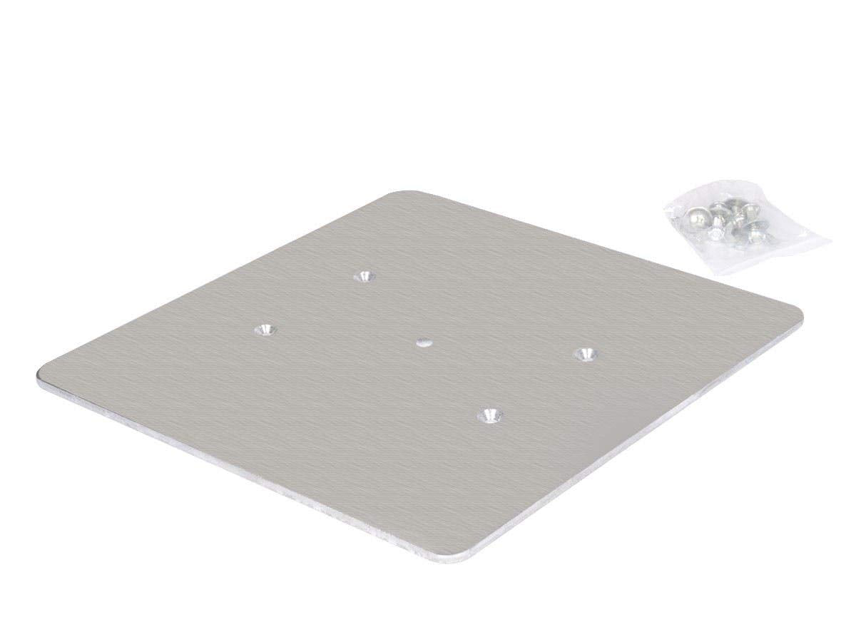 Monoprice 12in x 12in Top Base Plate for 8in Truss, Aluminum Alloy Construction- Stage Right Series