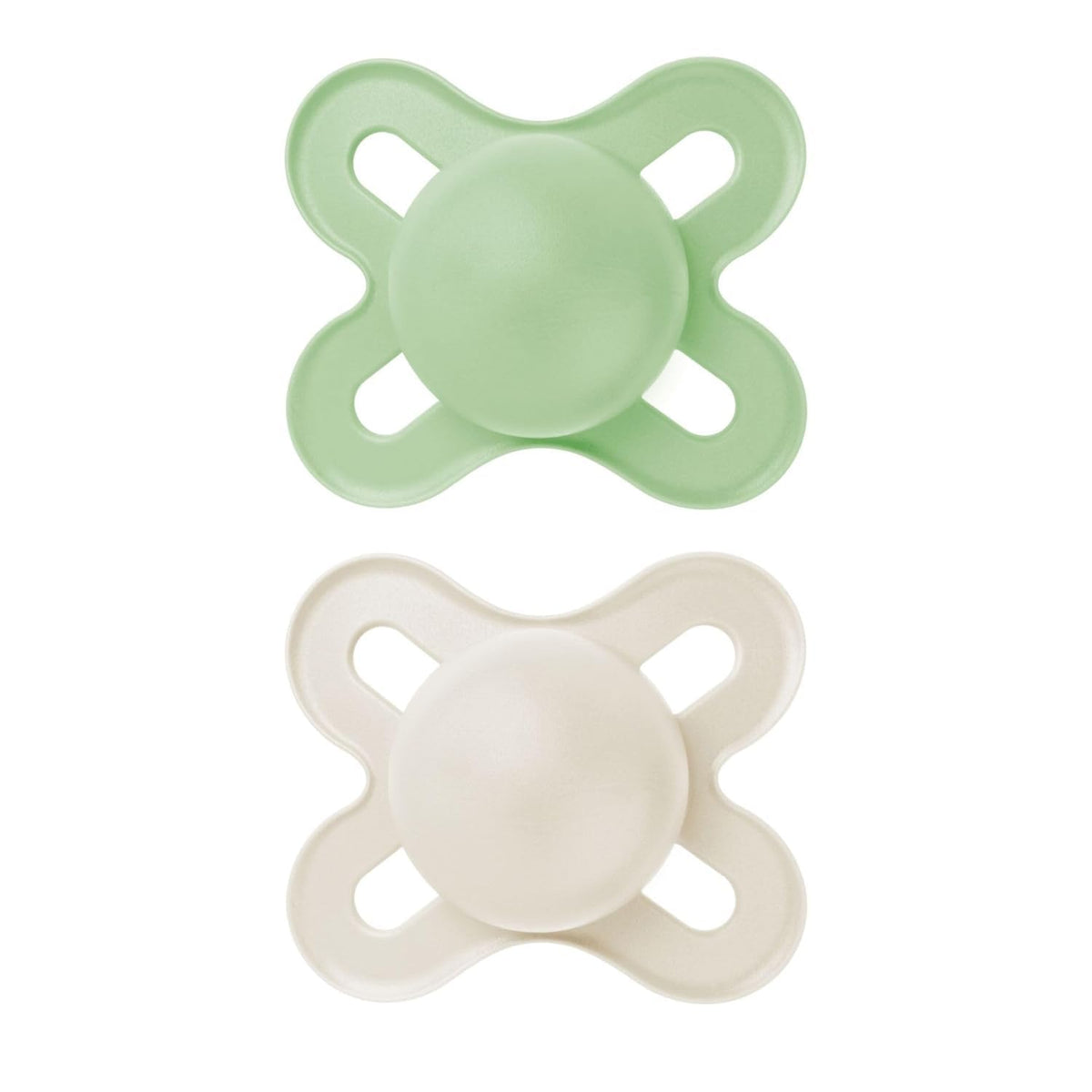 MAM Original Start Chupones de Silicona para Recién Nacido, 0-3 Meses - Menta - Algodón - 2 Count (Pack of 1)