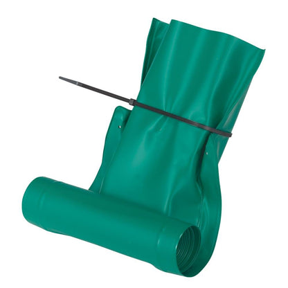 Frost King DE46 Automatic Plastic Drain Away Downspout Extender, Extends 4-Feet, Green - Automatic 4 ft, Green