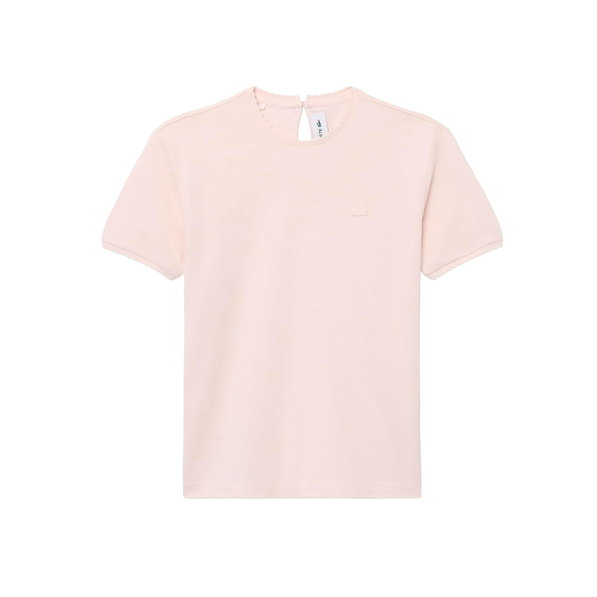 Lacoste Playera De Mujer, Algodón Manga Corta Corte Entallado