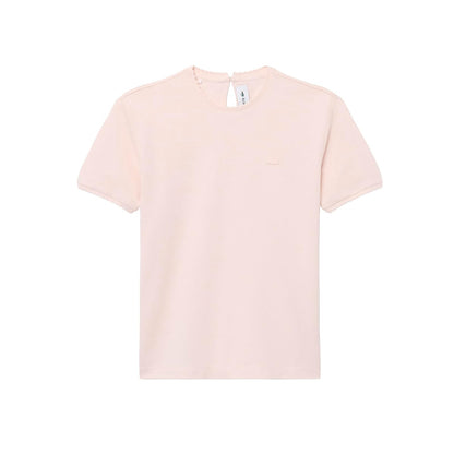 Lacoste Playera De Mujer, Algodón Manga Corta Corte Entallado