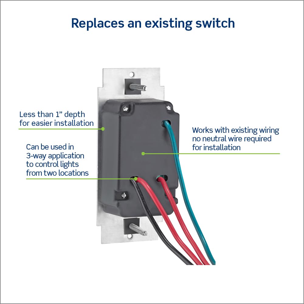 Leviton SureSlide - Interruptor de atenuación para bombillas LED regulables, halógenas e incandescentes, 6674-P0B, color café