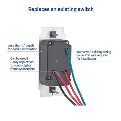 Leviton SureSlide - Interruptor de atenuación para bombillas LED regulables, halógenas e incandescentes, 6674-P0B, color café