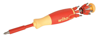 Wiha 38050 - Juego de 14 Piezas de Soporte para Brocas emergentes con Aislamiento, ranurado, Phillips, Square, Pozidriv.