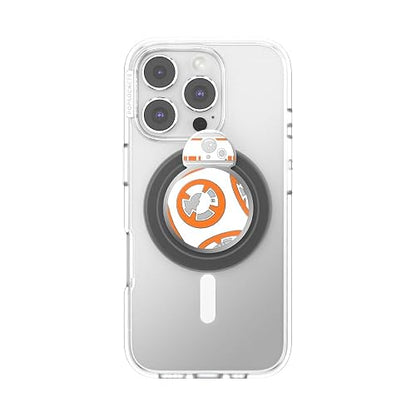 PopSockets - Agarre Redondo para teléfono Compatible con MagSafe, Anillo Adaptador Incluido, Soporte para teléfono, Compatible con Carga inalámbrica, Star War Power The Force 2025 - Spinner BB