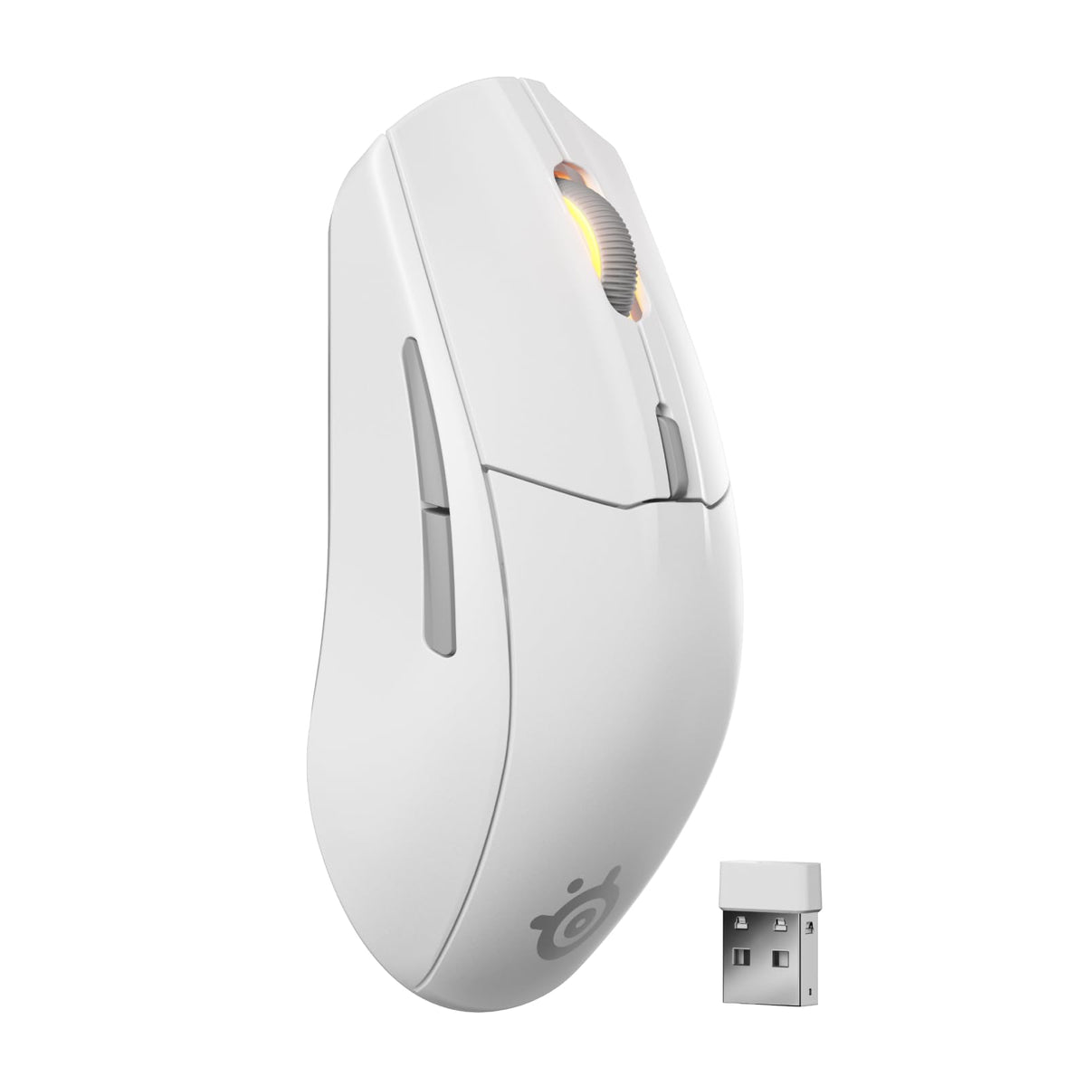 SteelSeries Rival 3 Gen 2 Mouse Gamer con Cable RGB - Blanco - Rival 3 Gen 2 - Inalámbrico