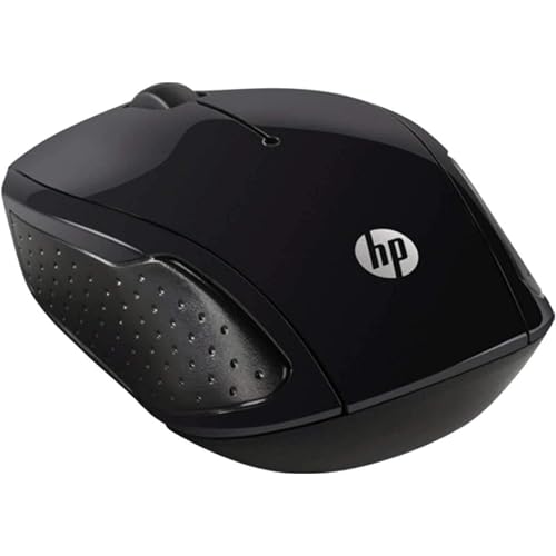 HP Mouse Inalámbrico 200, Conectividad de 10 MTS, 2.4 GHz, Windows/Mac OS, Ambidiestro, Negro (X6W31AA)