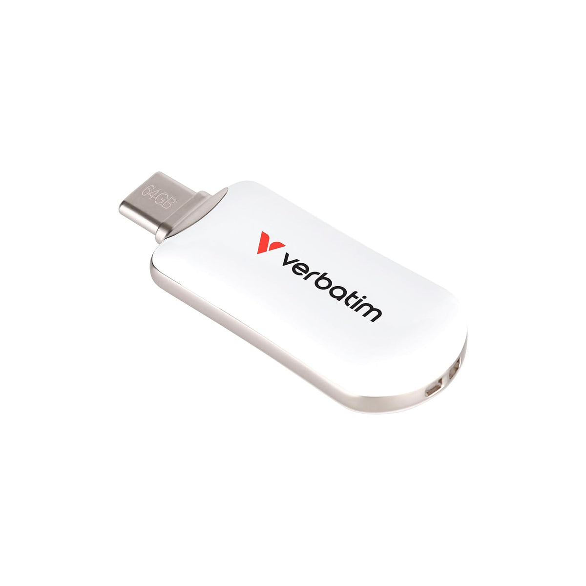 Verbatim Unidad Flash Plectra USB-C de 64 GB, Color Blanco
