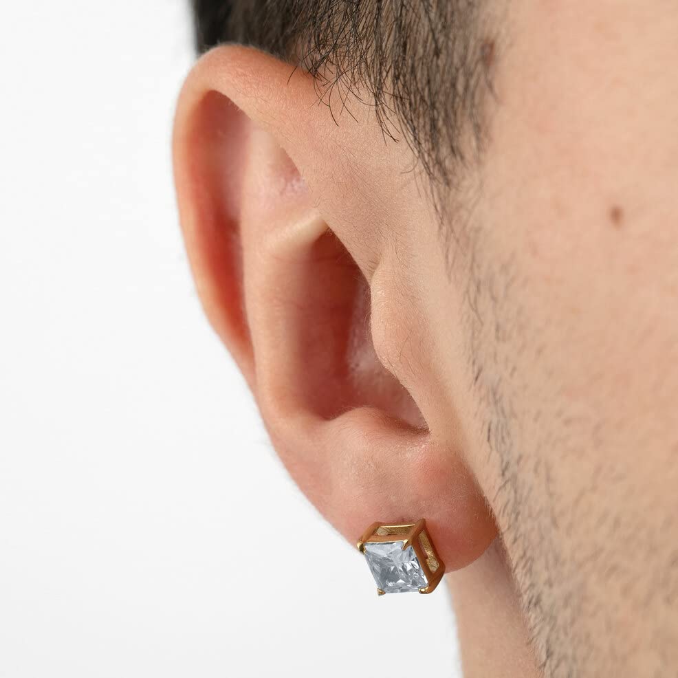 Lotus Style Ls2166-4/3 Pendientes Acero Inoxidable 316L, Hombre, Talla Única, Plateado