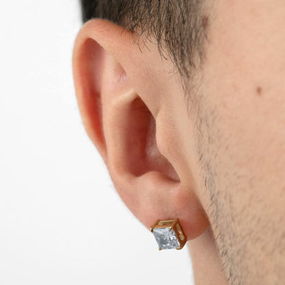 Lotus Style Ls2166-4/3 Pendientes Acero Inoxidable 316L, Hombre, Talla Única, Plateado