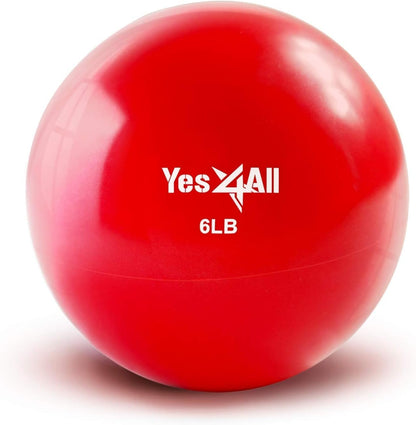 Yes4All Pelota Medicinal de Tonificación para Pilates y Yoga - 6lbs