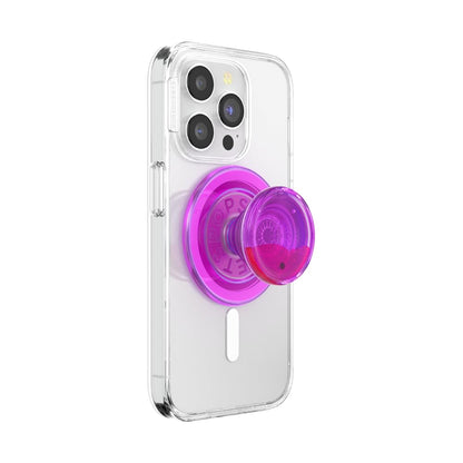 PopSockets Empuñadura MagSafe con Soporte y Parte Superior Intercambiable - MagSafe - Lámpara Lava Rosa