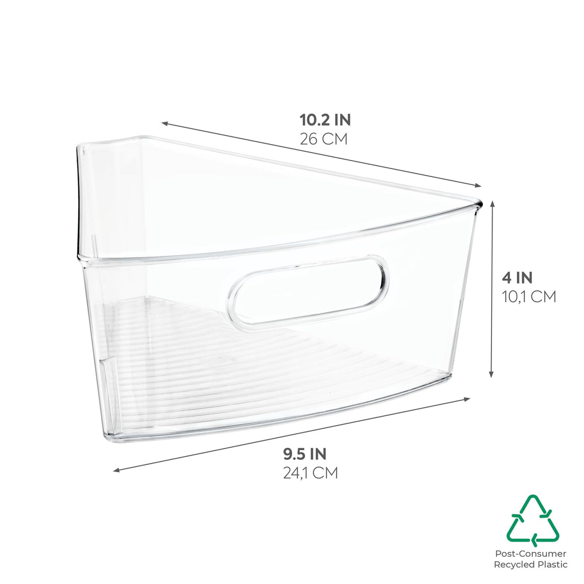 InterDesign Lazy Susan Cabinet Binz, Clear