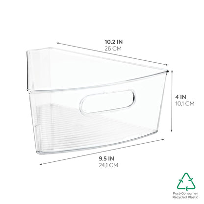 InterDesign Lazy Susan Cabinet Binz, Clear