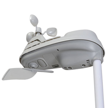 AcuRite Iris (5 en 1) Sensor de clima con medidor de lluvia, velocidad del viento, dirección del viento, temperatura y humedad (06004M)